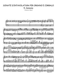 Sonate d'Intavolatura per Organo e Cimbalo 5. Canzona - Domenico Zipoli